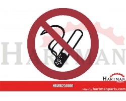 Znak zakazu " Zakaz palenia", naklejka 100 mm
