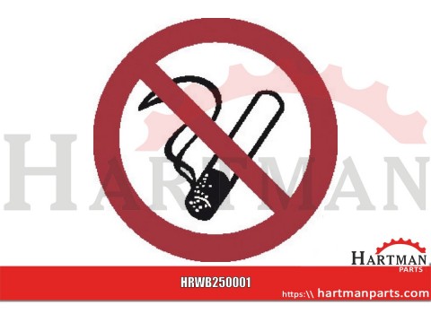Znak zakazu " Zakaz palenia", naklejka 100 mm