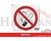 Znak zakazu " Zakaz palenia", naklejka 200 mm