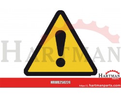 Znak informujący "Uwaga niebezpieczeństwo", naklejka 50 mm