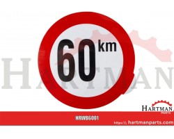 Naklejka "60 km"