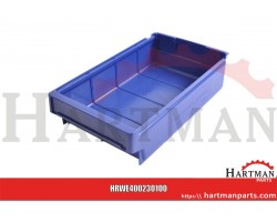 Pudełka do składowania pionowego niebieskie 400x230x100mm