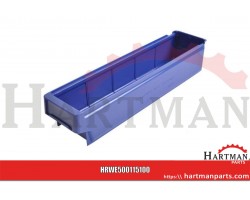 Pudełka do składowania pionowego niebieskie 500x115x100mm
