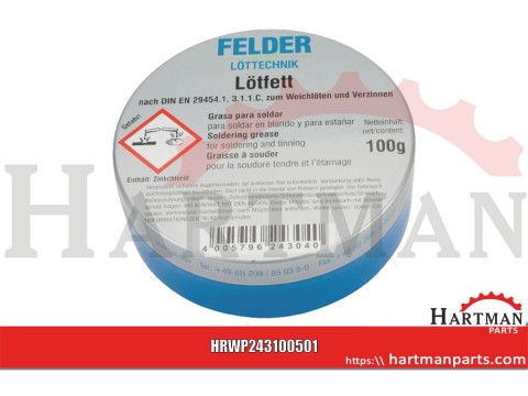 Smar lutowniczy Felder, 100 g