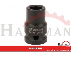 Klucz nasadowy udarowy 6-kt. 1/2", 14 mm