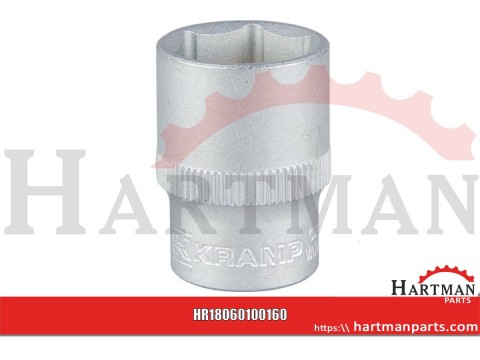 Klucz nasadowy 6-kt. 3/8", 16 mm