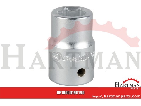 Klucz nasadowy 6-kt. 3/4", 19 mm