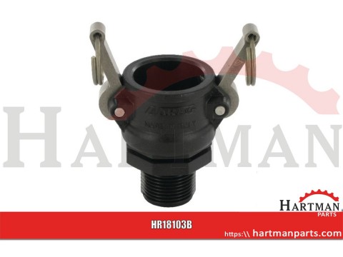 Gniazdo Camlock typ B PP Arag, gwint zew. 3/4"