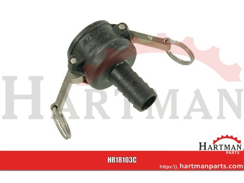 Gniazdo Camlock typ C PP Arag, na wąż 3/4" 19 mm
