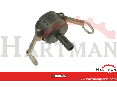 Gniazdo Camlock typ C PP Arag, na wąż 3/4" 13 mm