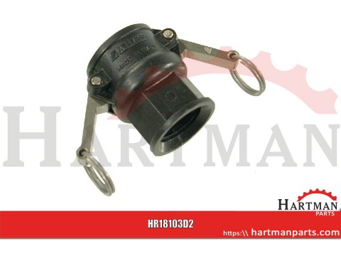 Gniazdo Camlock typ D PP Arag, gwint wew. 3/4"-1/2"