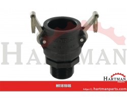 Gniazdo Camlock typ B PP Arag, gwint zew. 1"