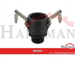 Gniazdo Camlock typ B PP Arag, gwint zew. 1 1/4"
