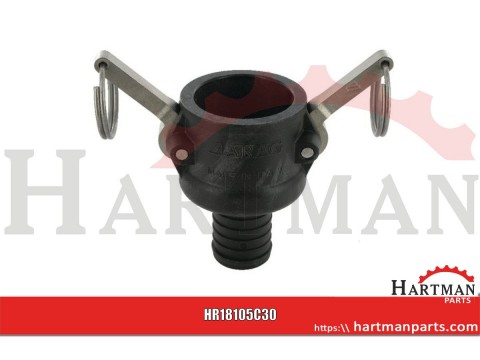 Gniazdo Camlock typ C PP Arag, na wąż 1 1/4" 30 mm