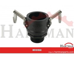 Gniazdo Camlock typ B PP Arag, gwint zew. 1 1/2"