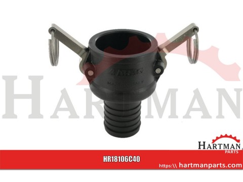Gniazdo Camlock typ C PP Arag, na wąż 1 1/2" 40 mm