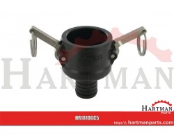 Gniazdo Camlock typ C PP Arag, na wąż 1 1/2" 32 mm