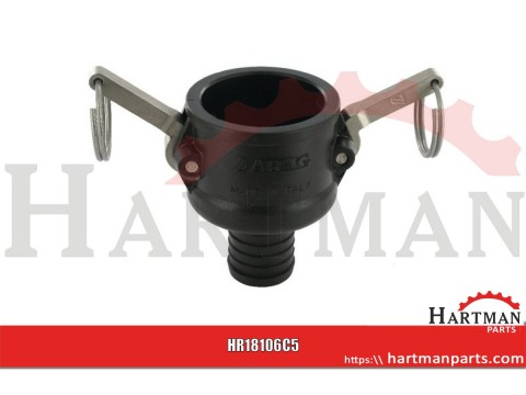 Gniazdo Camlock typ C PP Arag, na wąż 1 1/2" 32 mm