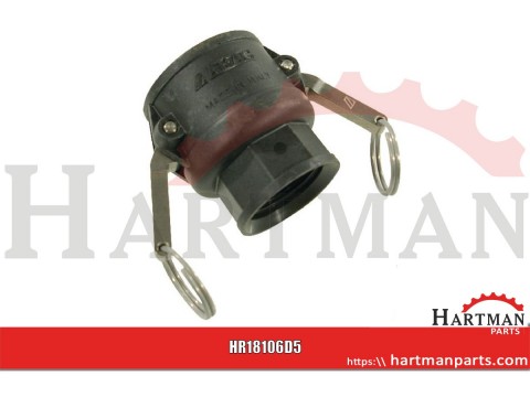 Gniazdo Camlock typ D PP Arag, gwint wew. 1 1/2"-1 1/4"