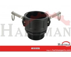Gniazdo Camlock typ B PP Arag, gwint zew. 3"