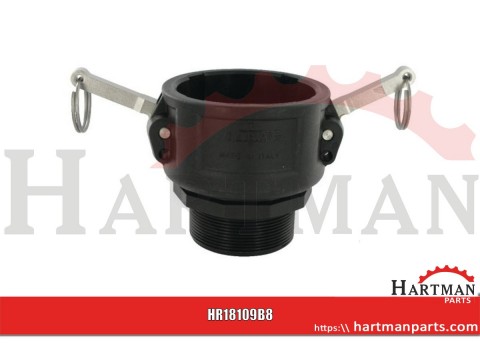 Gniazdo Camlock typ B PP Arag, gwint zew. 3"-2 1/2"