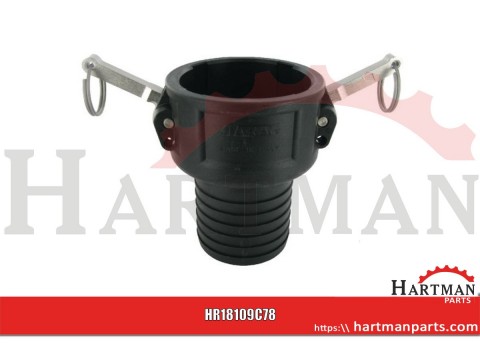 Gniazdo Camlock typ C PP Arag, na wąż 3" 78 mm
