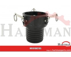 Gniazdo Camlock typ C PP Arag, na wąż 4" 105 mm