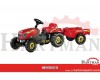 Traktor RollyKid czerwony z przyczepą