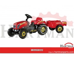 Traktor RollyKid czerwony z przyczepą
