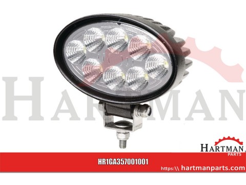 Lampa robocza, LED, 1200 lm, owalna, 12/24V, 65x120 mm, 8 LED, ValueFit Hella