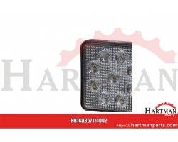 Lampa robocza, kwadratowa, 9 LED, 1000 lm 12/24V, ValueFit Hella