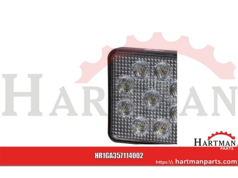 Lampa robocza, kwadratowa, 9 LED, 1000 lm 12/24V, ValueFit Hella