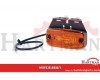 Marker light LED, rectangular, 24V, amber, bolt on, 2 LED&x27s, Hella