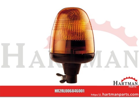 Lampa błyskowa halogenowa, obrotowa, 12V, pomarańczowa, na uchwyt, Ø 135 mm x 222 mm, Rotaflex Hella