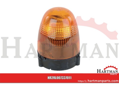Lampa błyskowa halogenowa, obrotowa, 24V, pomarańczowa, przykręcana, Ø 130 mm x 174 mm, Rotafix Hella