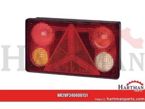 Lampa tylna zespolona 256x144mm, lewa