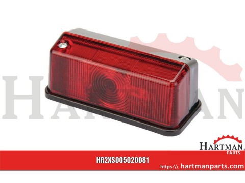 Lampa obrysowa, czerwono - czarny