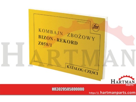 Katalog części Kombajn zbożowy, pasuje do Bizon, Z-058