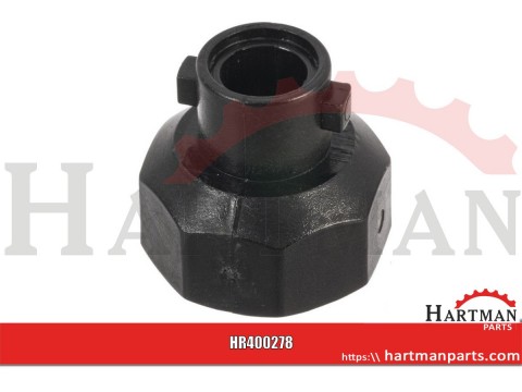 Adapter pokrywki dyszy, gwint, bagnet, czarny, Arag