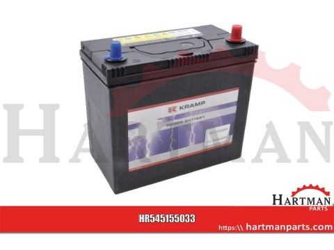 Akumulator 12V 45Ah 330A napełniony Kramp
