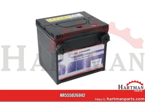 Akumulator 12V 55Ah 420A napełniony Kramp