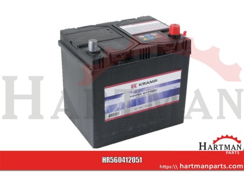 Akumulator 12V 60Ah 510A napełniony Kramp