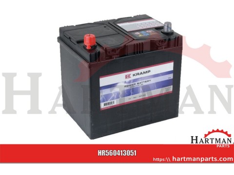 Akumulator 12V 60Ah 510A napełniony Kramp