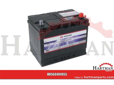 Akumulator 12V 68Ah 550A napełniony Kramp