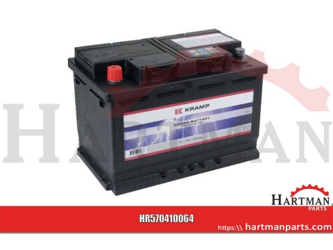 Akumulator 12V 70Ah 640A napełniony Kramp