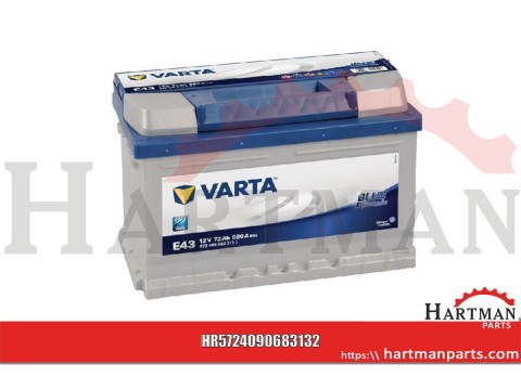 Akumulator Blue Dynamic, 12V 72Ah, Varta