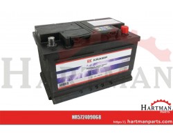 Akumulator 12V 72Ah 680A napełniony Kramp
