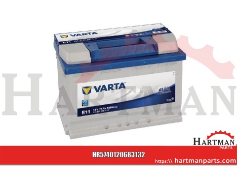 Akumulator Blue Dynamic, 12 V, 74 Ah, Varta