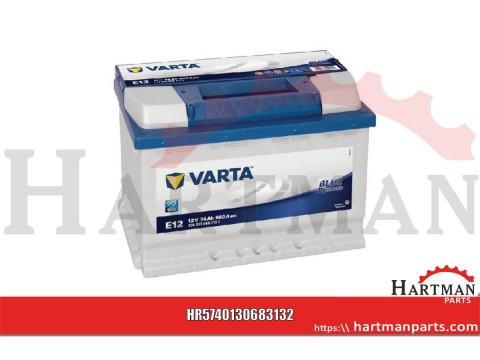Akumulator Blue Dynamic, 12 V, 74 Ah, Varta