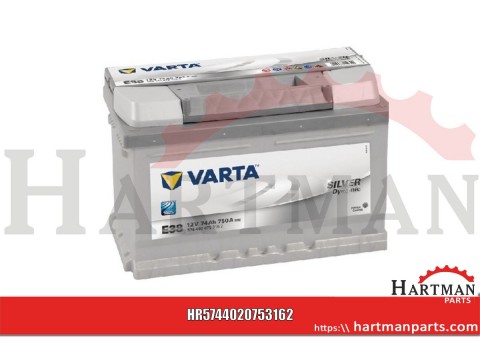 Akumulator Silver Dynamic, 12 V 74 Ah, Varta